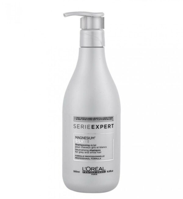 L’oreal Professionnel Serie Expert Magnesium Silver Neutralising Shampoo For Grey And White Hair 500ml