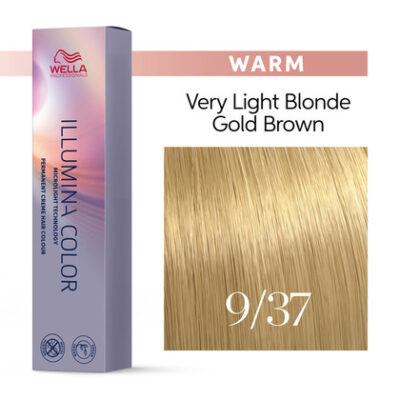 Wella Illumina, 9/37 Very Light Blonde Gold Brown 60ml - Bilde 2